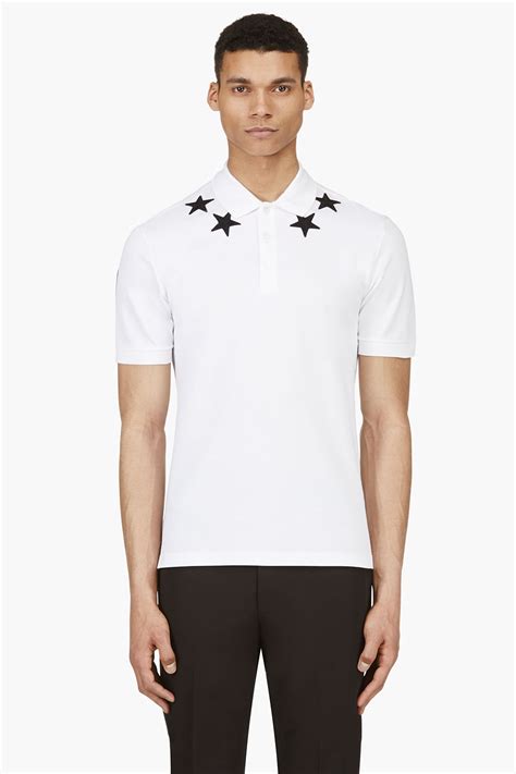 givenchy white polo stars|givenchy polo shirts for men.